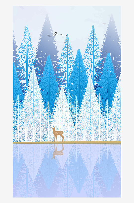 古风山水风景画装饰画-众图网