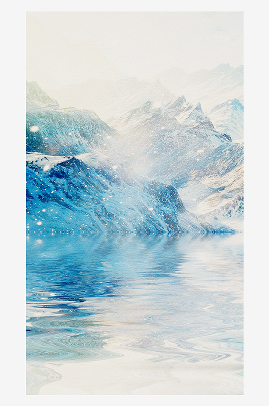 山水风景画中式装饰画-众图网