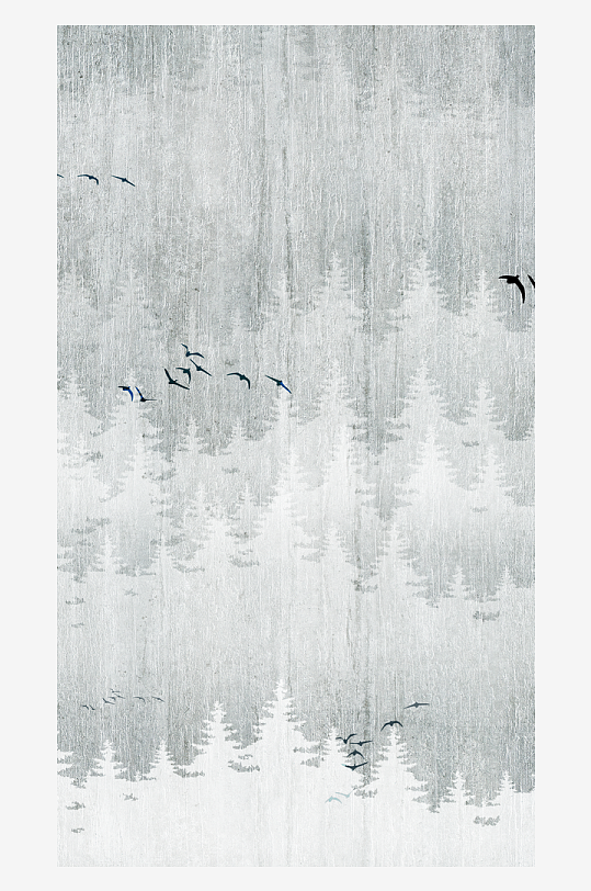 山水风景画中式挂画装饰画-众图网