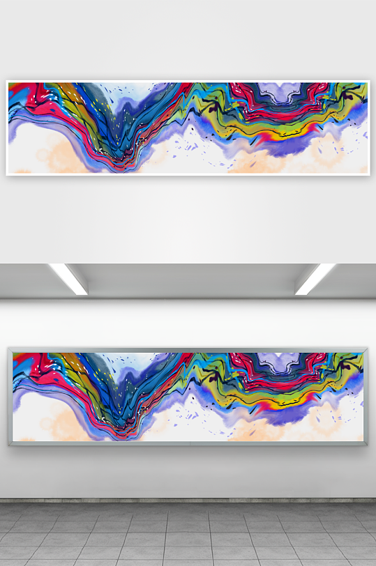 国风山水风景画装饰画挂画-众图网