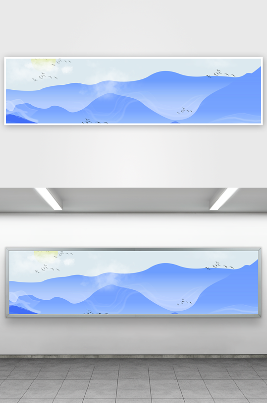 国风山水风景画装饰画挂画-众图网