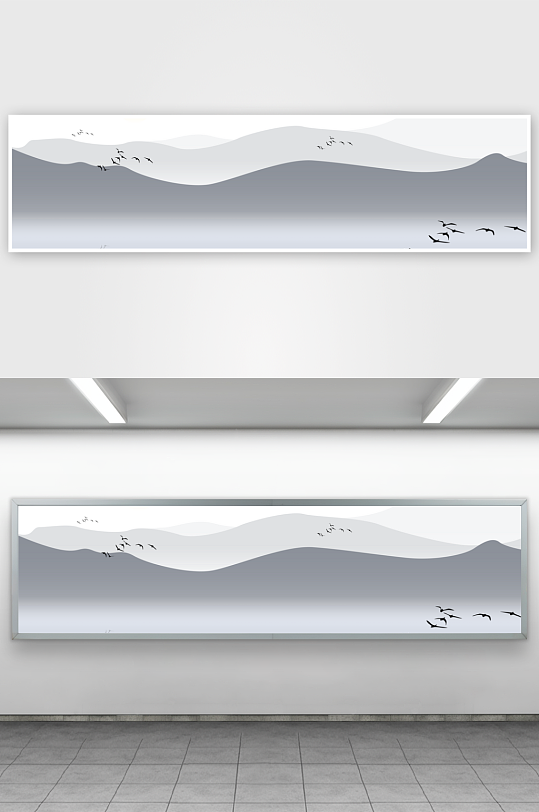山水风景画装饰画-众图网