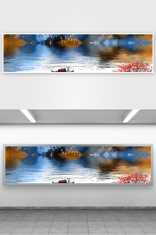 山水风景画装饰画-众图网