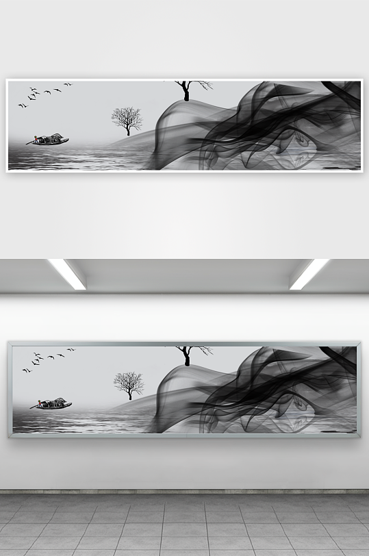 山水风景画装饰画-众图网