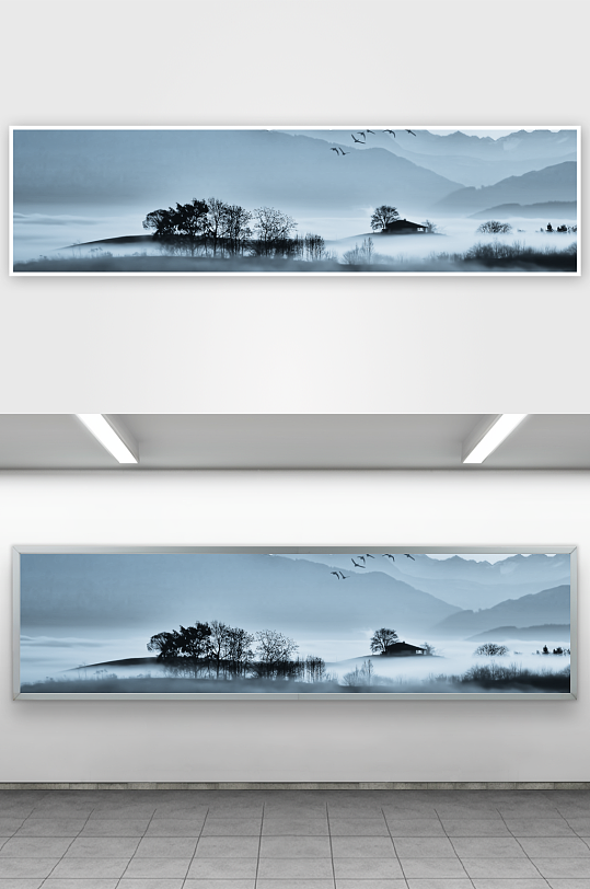 山水风景画装饰画-众图网