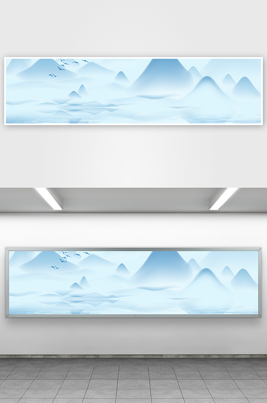 山水风景画装饰画-众图网