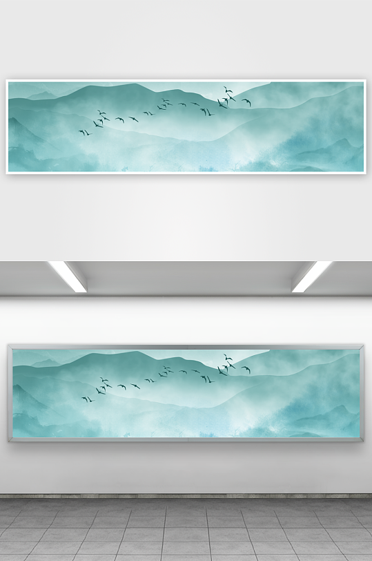 山水风景画装饰画-众图网