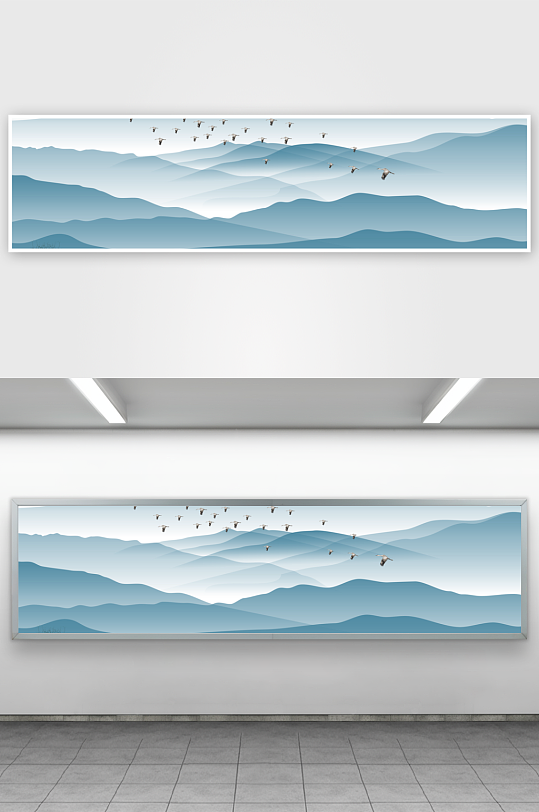 山水风景画装饰画-众图网