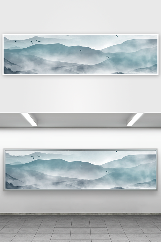 山水风景画装饰画-众图网