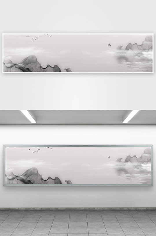 山水风景画装饰画-众图网