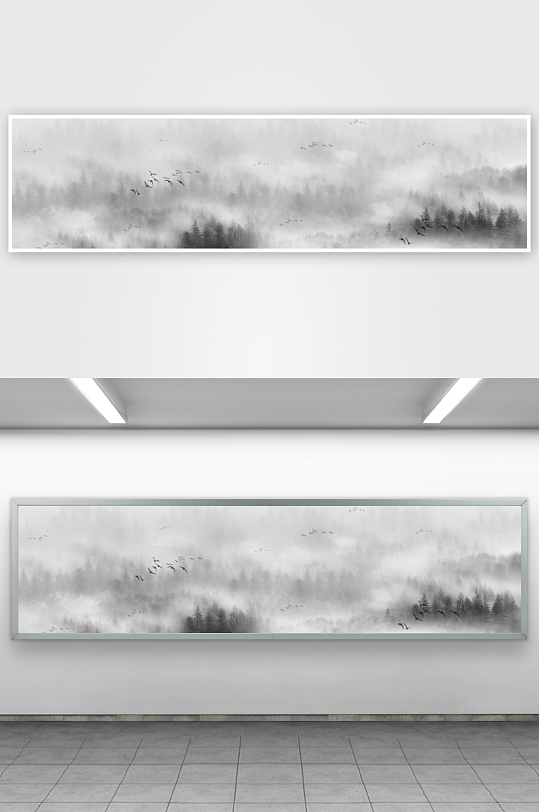 山水风景画装饰画-众图网