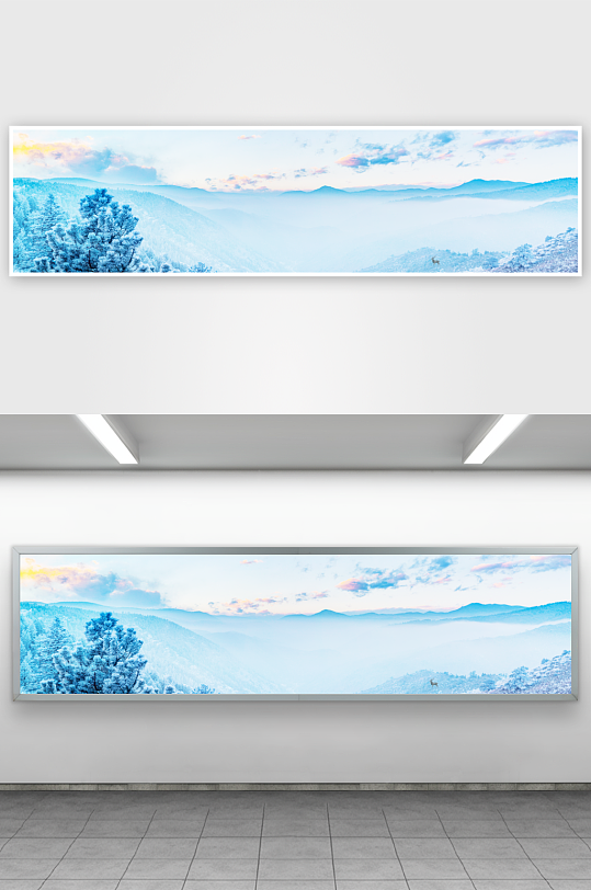 水墨山水风景画装饰画-众图网