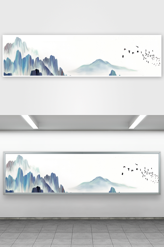 山水风景画装饰画挂画-众图网