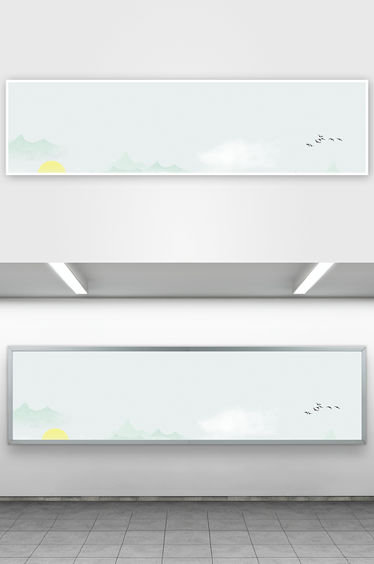 山水风景画装饰画挂画-众图网