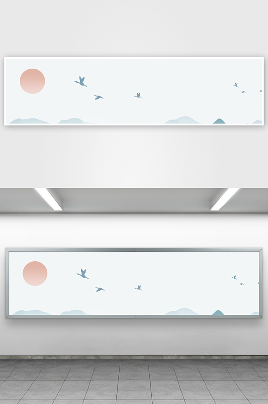 山水风景画装饰画挂画-众图网