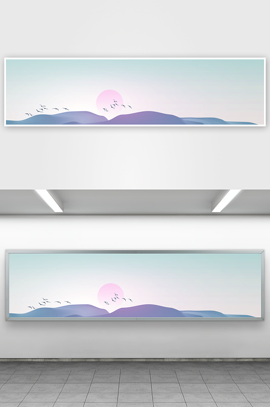 山水风景画装饰画挂画-众图网