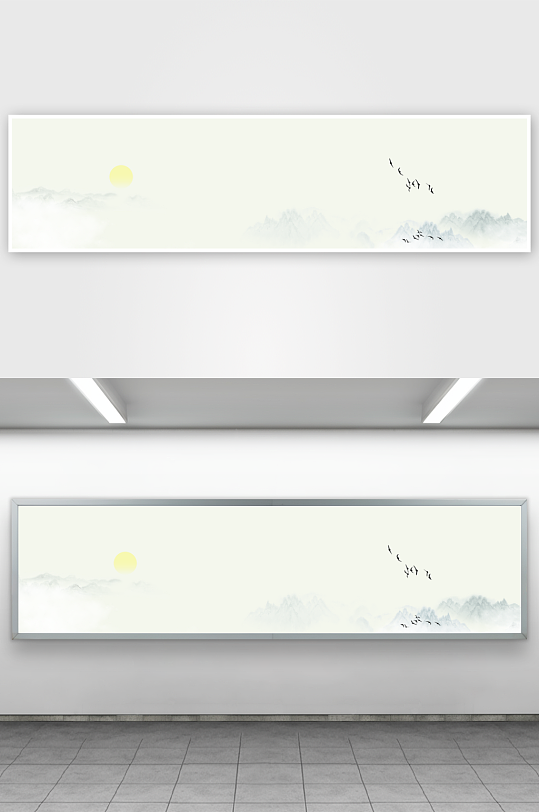 山水风景画装饰画挂画-众图网