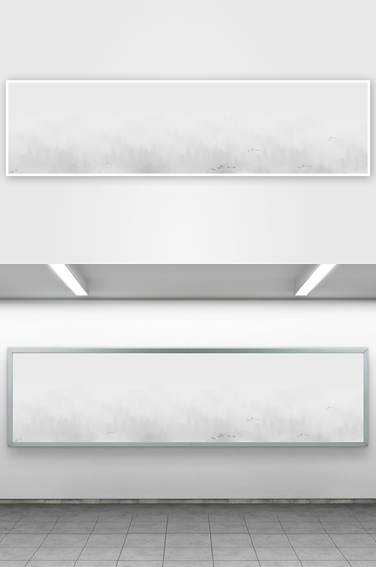 山水风景画中式挂画装饰画-众图网