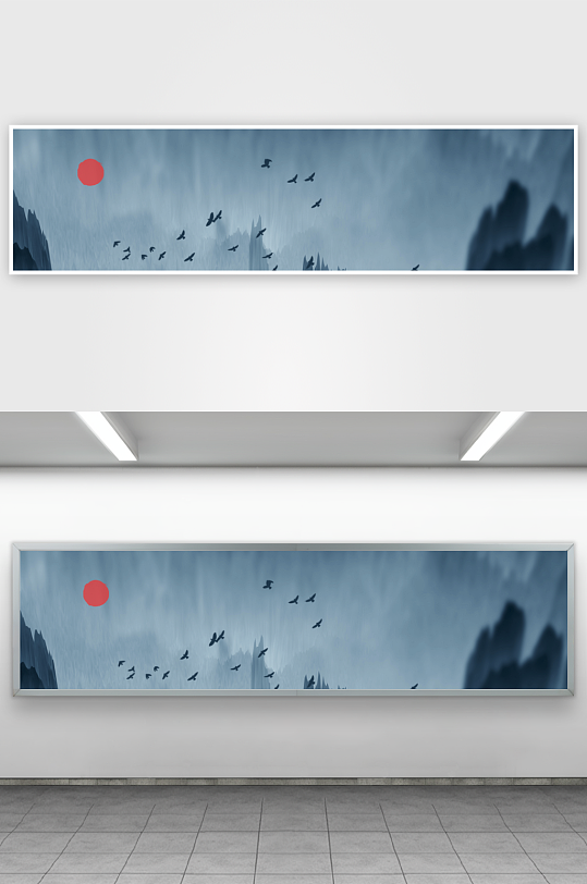 山水风景画装饰画-众图网