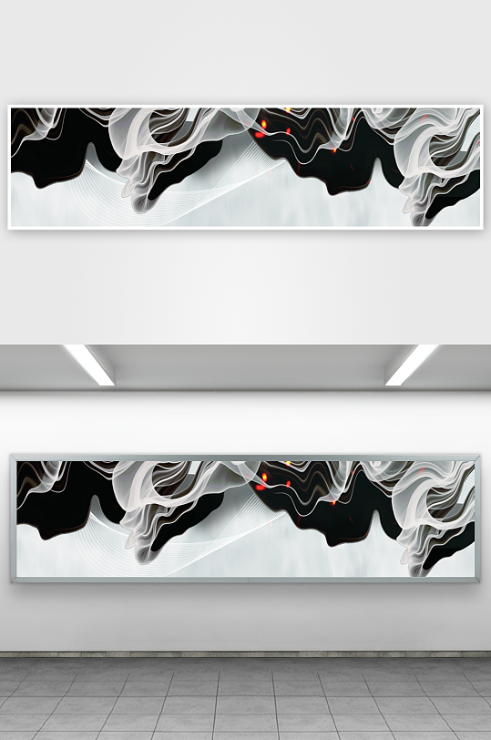 山水风景画中式装饰画-众图网