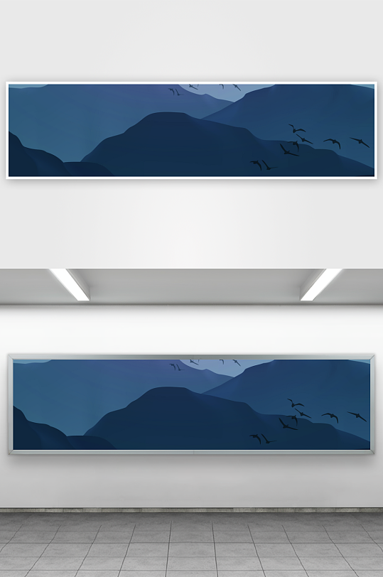 山水风景画中式装饰画-众图网