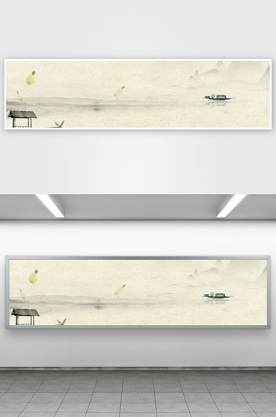 水墨山水中式装饰画-众图网