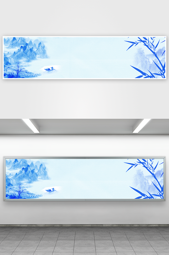 水墨山水中式装饰画-众图网