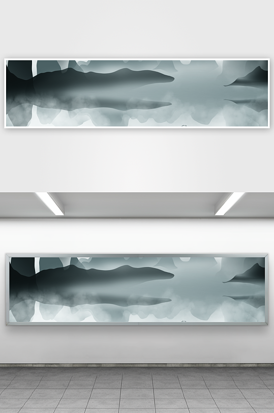 水墨山水中式装饰画-众图网