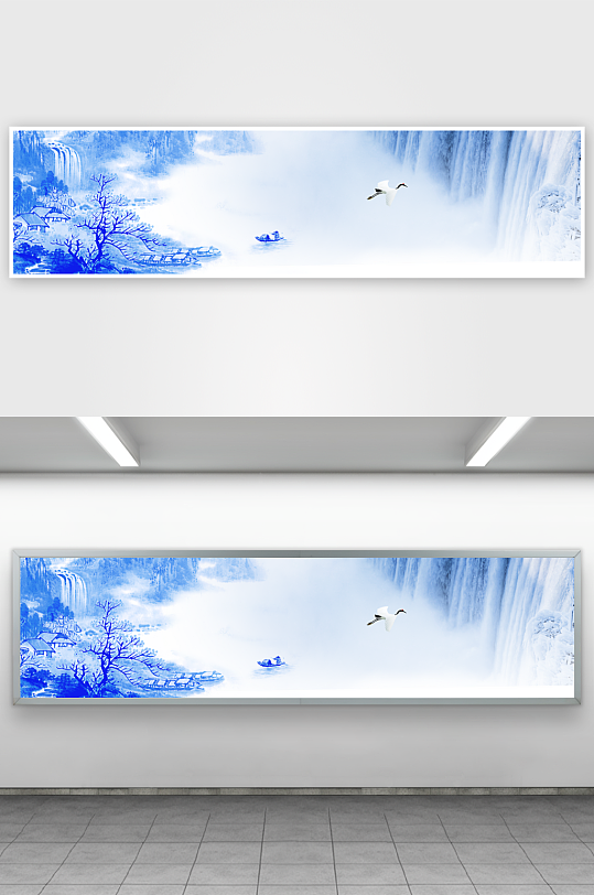 水墨山水中式装饰画-众图网