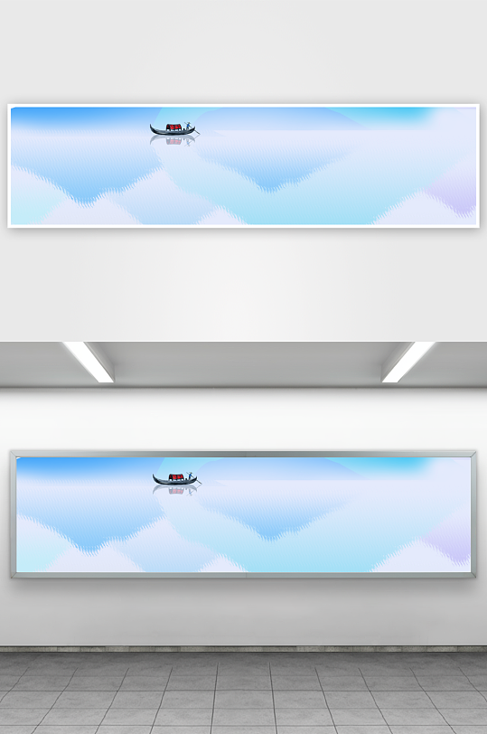 水墨山水画装饰画挂画-众图网