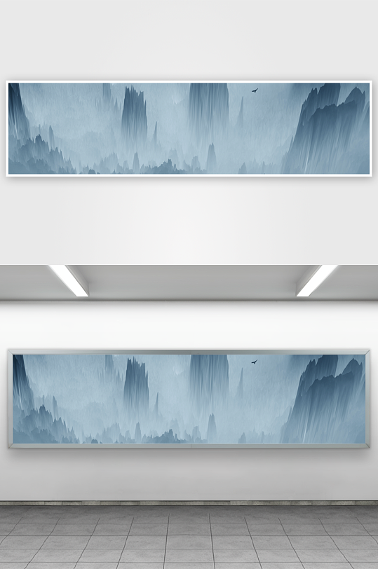 山水风景画中式装饰画-众图网