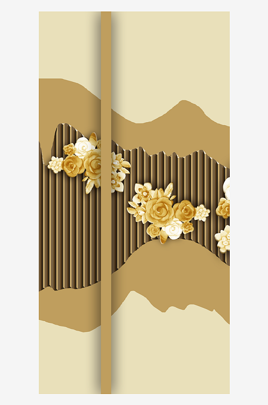 花卉花枝中式装饰画挂画-众图网