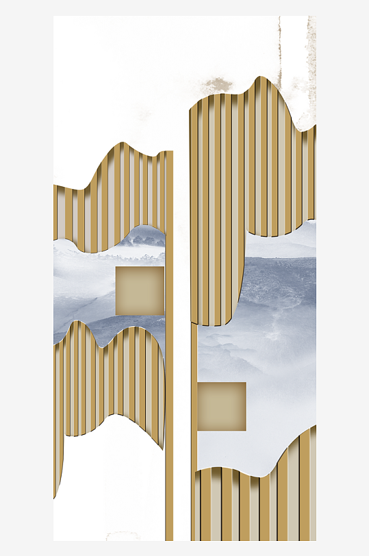 中式立体风景画艺术装饰画-众图网