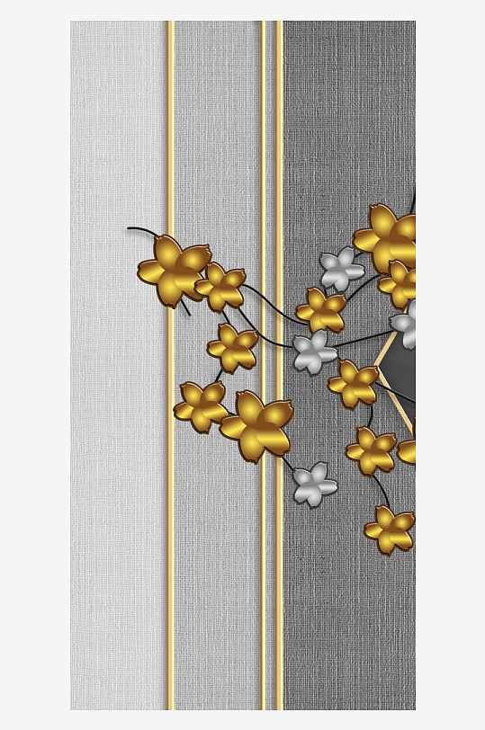花卉花枝中式装饰画-众图网