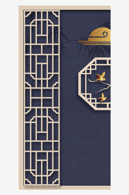 中式立体风景画艺术装饰画-众图网