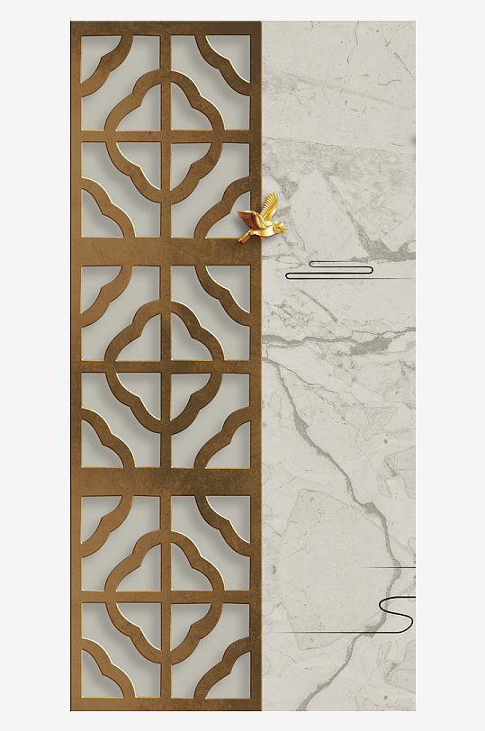 中式立体风景画艺术装饰画-众图网