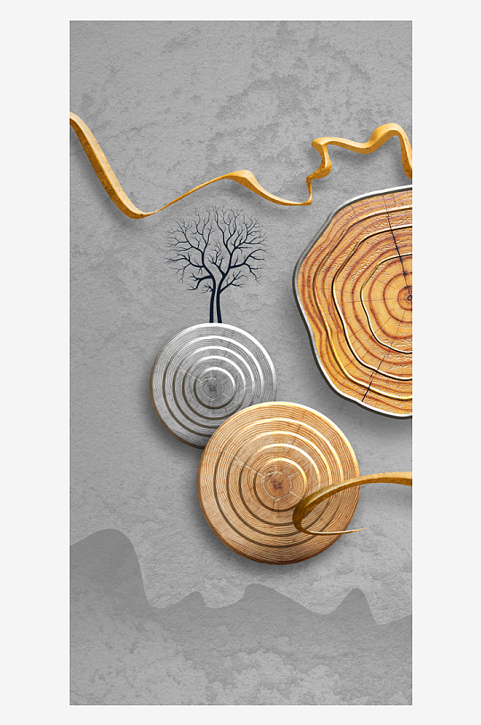 中式立体风景画艺术装饰画-众图网