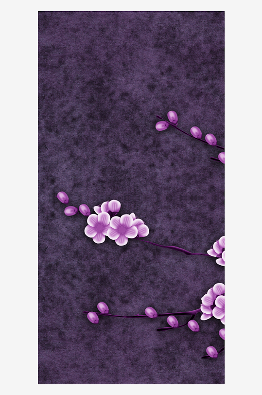 花卉花枝中式装饰画挂画-众图网
