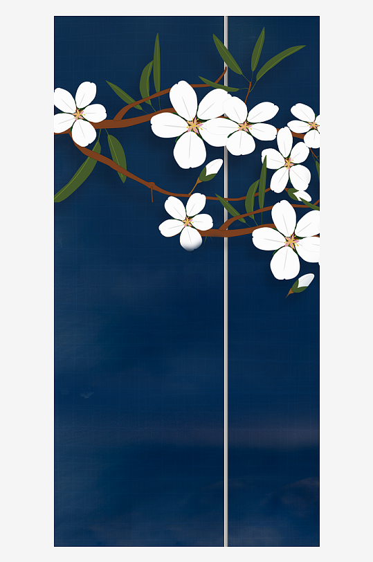 花卉花枝中式装饰画挂画-众图网