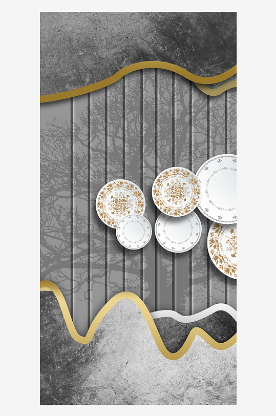 古风意境风景画中式装饰画-众图网