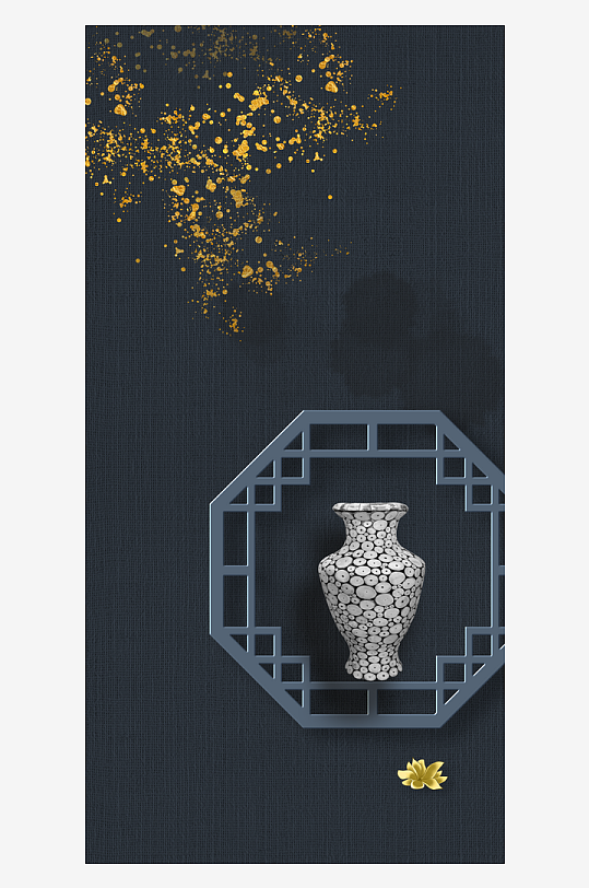 古风意境风景画中式装饰画-众图网