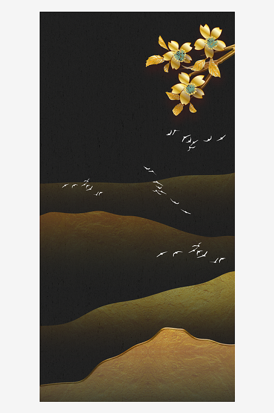 花卉艺术装饰画挂画-众图网