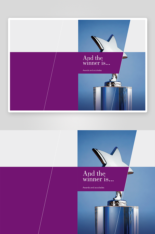 简约画册排版设计模板-众图网