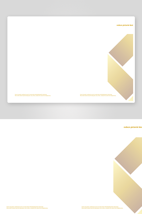 简约画册排版设计模板-众图网