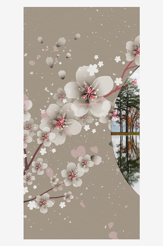 花卉艺术装饰画挂画-众图网