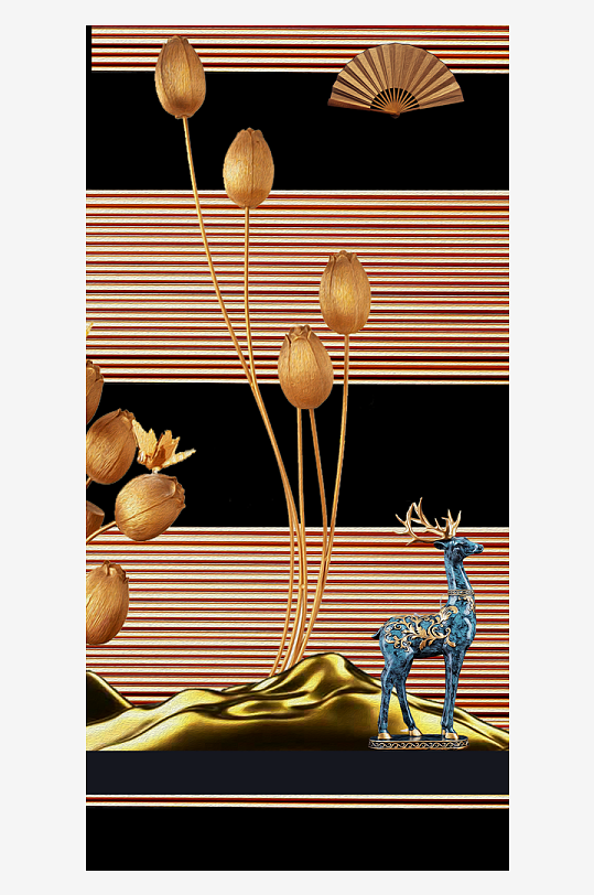 古风意境风景画中式装饰画-众图网