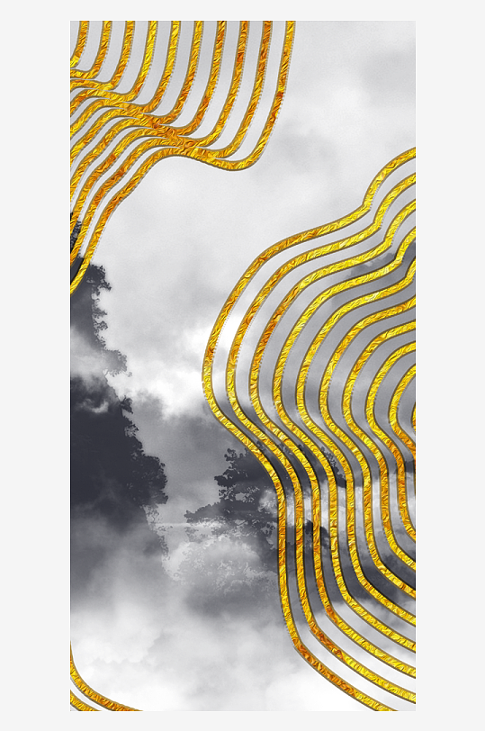 古风意境风景画中式装饰画-众图网