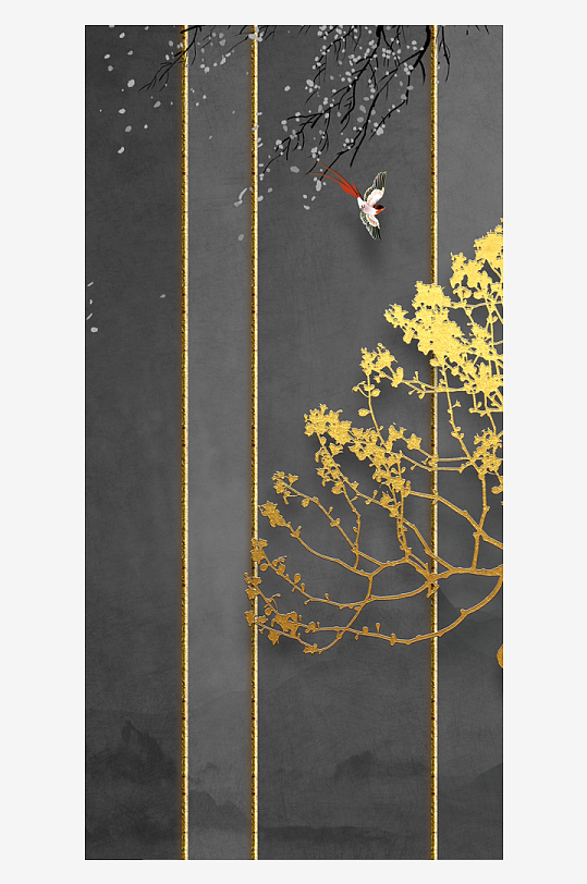 古风意境风景画中式装饰画-众图网