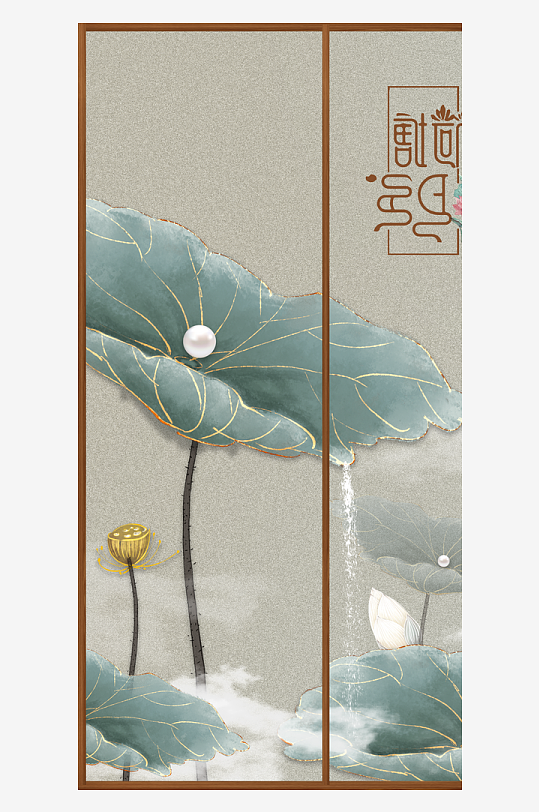 古风意境风景画中式装饰画-众图网