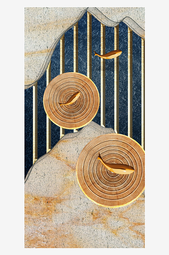 古风意境风景画中式装饰画-众图网